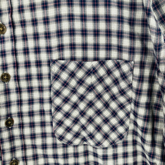 Rag & Bone Button Up Shirt Mens Medium Gray Plaid Long Sleeve Tailored Workwear - Picture 3 of 15